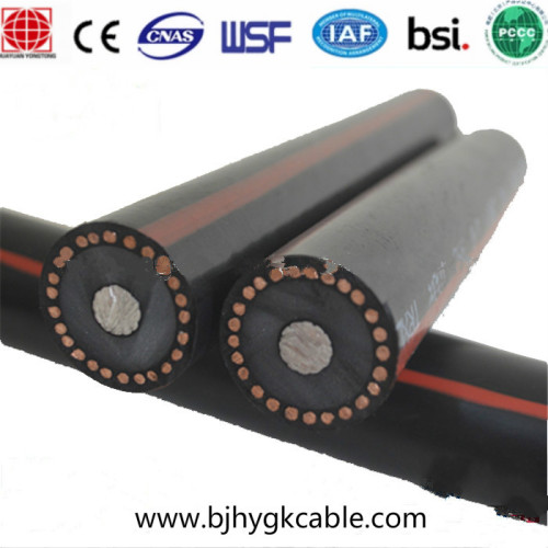 15kv 1 núcleo conductor de aluminio XLPE aislamiento y PE sobre cable de alimentación de la vaina
