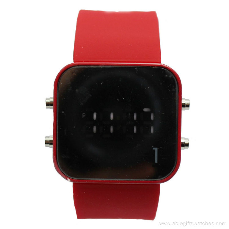 new sport touch mirror led watch