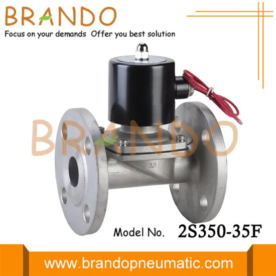 1-1/4'' Flange Stainless Steel Solenoid Water Valve 24V 110V 220V