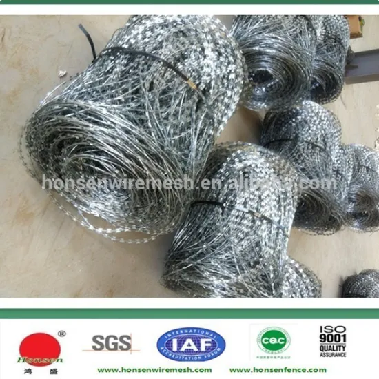 2015 the best competitive price BTO-30 galvanized razor wire fencing OD 600mm
