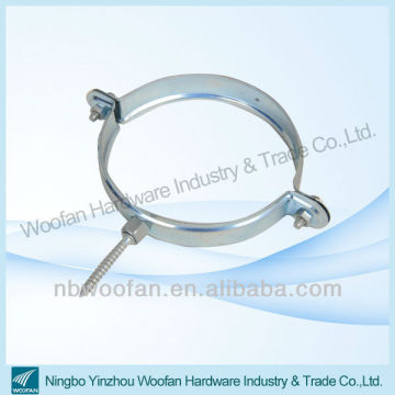 Nail pipe clamp with heavy duty galvanized pipe clamp