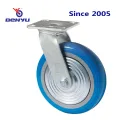 Hochleistungsblau -Seitenbremse Nylon Caster