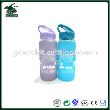 2015 new product high borosilicate glass sports water bottle