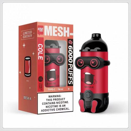 Mesh-K 6000パフベイプショップ使い捨て卸売