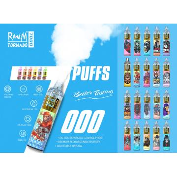 Wonderful vaping RandM Tornado 7000Puffs Disposable vape