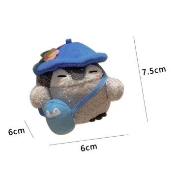 سفر Penguin Plush محشو الملحقات حقيبة القلادة