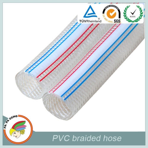 35mm pvc clear fibre braided soft hose