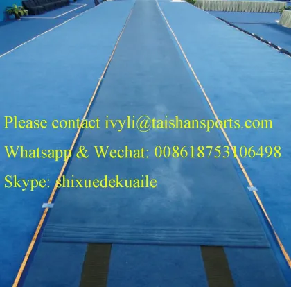 Professional gymnastics runway