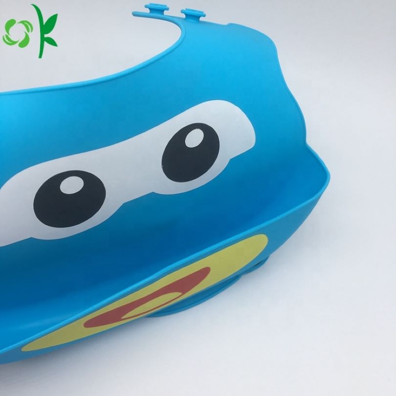 Cute Taxi Car Silicone Baby Bibs