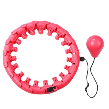 24 Knoten Neue intelligente Fitness abnehmbare einstellbare Gewichtsverlust Hula Hoops mit Trainingskugel: Verbessern Sie Ihre Trainingsroutine