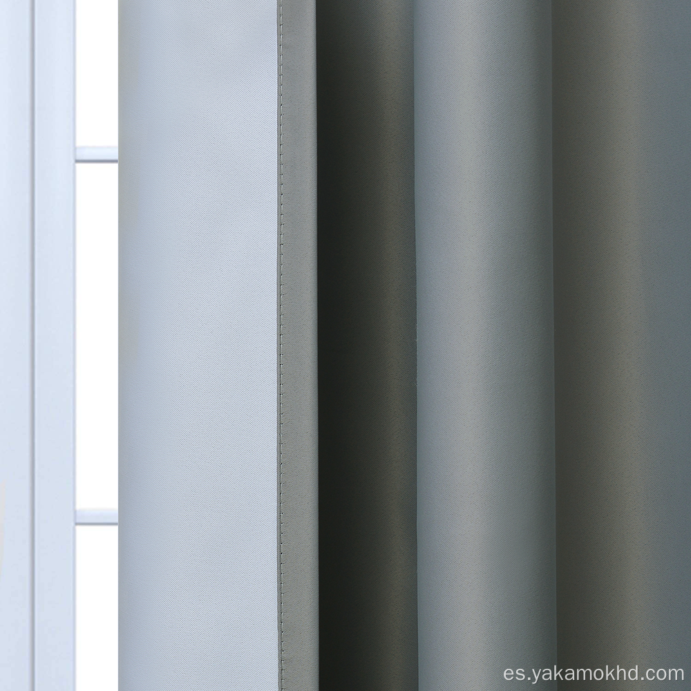 Cortinas grises Ombre con ojal