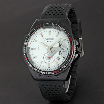 winner multi function alloy Men luxury automatic mechanial Watch