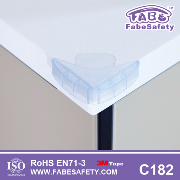 Protector de esquina de borde de mesa transparente claro de PVC