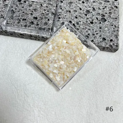 Natural Irregular Sea Shell Slice Nail Art Decoration