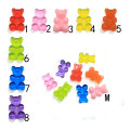 Flatback Jelly Bear Resin Cabochon Beads Artificial DIY Craft for Phone Case Decor Αξεσουάρ μαλλιών Κρεμαστά