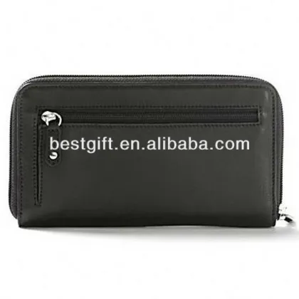 Top quality men travel case leather travel case travel wallet holder