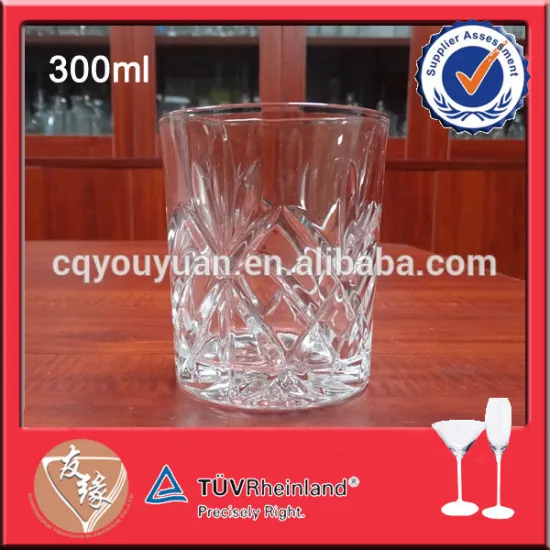 Rocking whiskey tumbler 300ml 10oz drinking glass manufacturers china