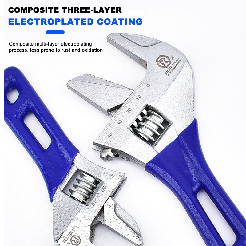 2023 Hot Selling adjustable wrench Short handle bathroom large open adjustable wrench