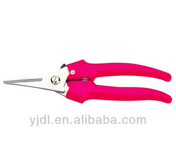 7" PVC handle plastic handle garden scissors