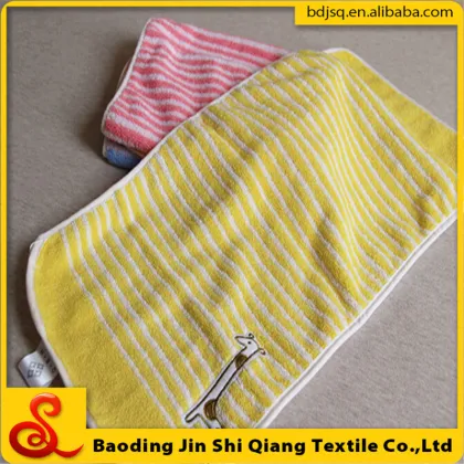 Super Soft Cotton Kids Embroidered Towel, Children Face Towel