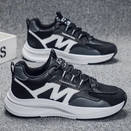 Autumn New Arrival Men's Breathable Mesh Running Shoes Dad Style