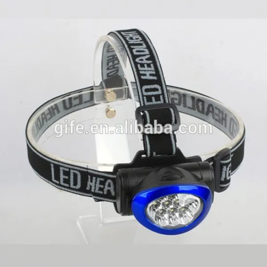GF-8001 Factory Custom Made 3*AAA Battery Included ABS 8 led caving headlamp