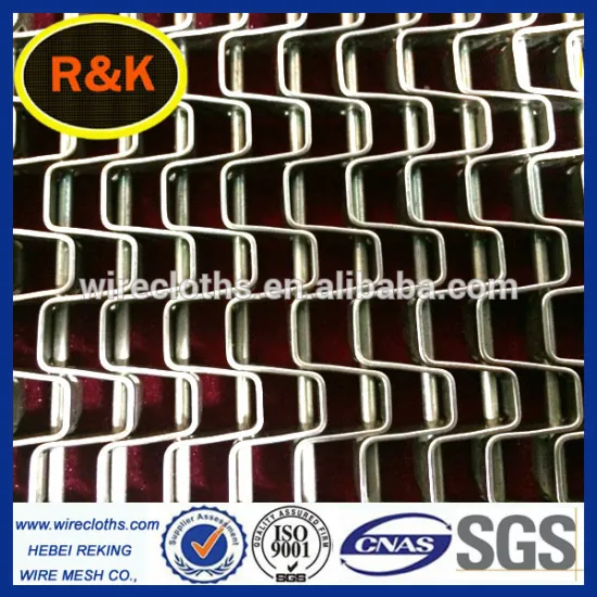 Very fine stainless steel honey comb belt / honeycomb wire mesh conveyor belt