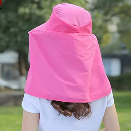 Breathable Neck Flap Face Cover Hat for Men and Women - Outdoor Sun Protection