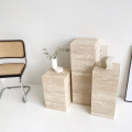 Wabi-sabi natural beige travertine stash