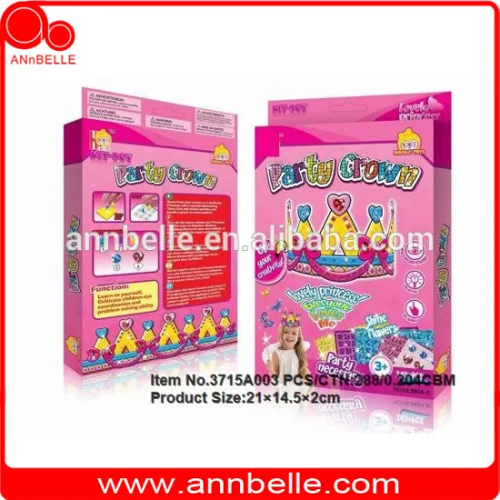 New design diy toy party favor tiara toy