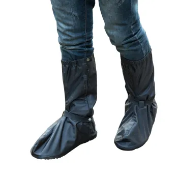 Waterproof Motorcycle Boot Shoe Cover with Reflective Heels