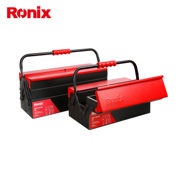 Caja de herramientas de metal Ronix de 3 capas para guardar herramientas portátiles Caja de herramientas portátil modelo RH-9108