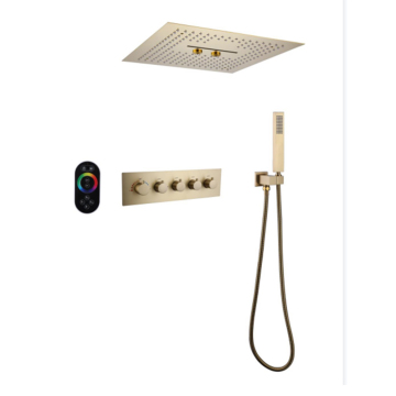 HONGDEC 16 Inches LED Music Shower System