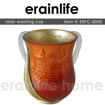 2016 new design pattern polyresin washing cup,mug cup