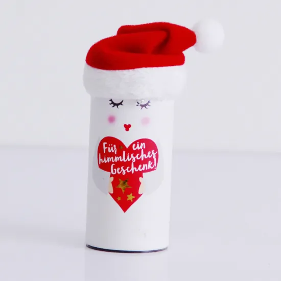 Customized Christmas candy paper tube packaging