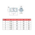 TN/TR/CXS Dual -Stabluft -Luftzylinder -Aluminiumrohr