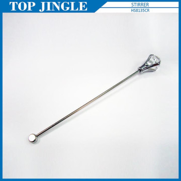 Fancy Acrylic Colored Coffee Mix Stir Stick With Diamond