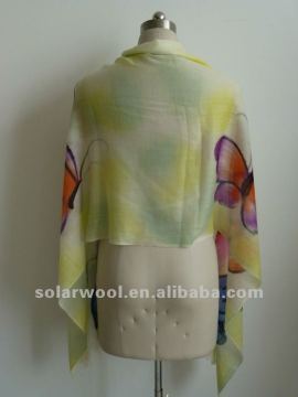 Elegant Merino Wool Cashmere Shawl