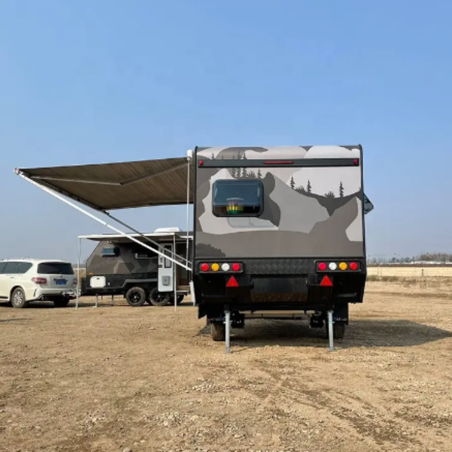 Independent suspension compact off road camper trailer