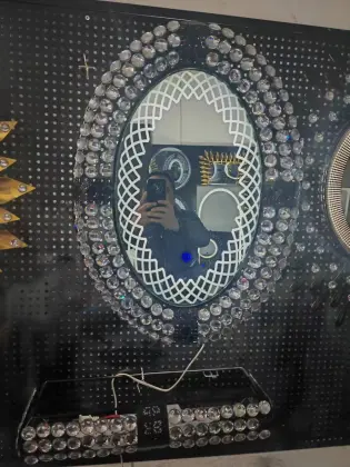 Led make up mirror glass interior decoration