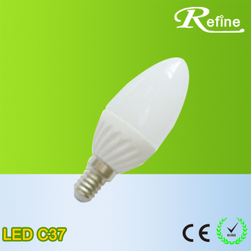2016 best price 2835smd 300lm 4.5W ceramic led candle light e14 4w led candle light