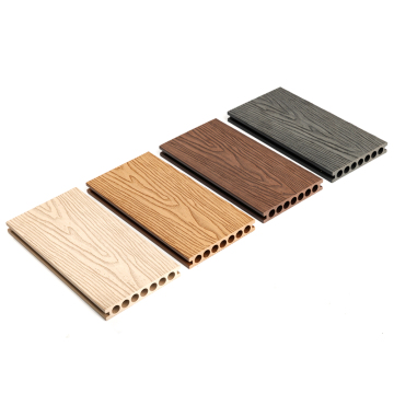 Anti UV Round Hole WPC Deck Plank