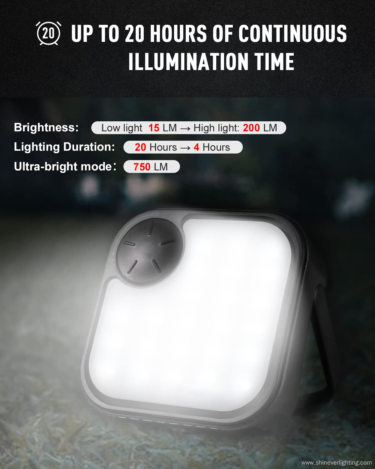 Solar USB Portable Lantern LED Camping Light