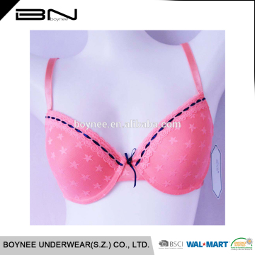 2016 Hot selling custom crossover bras , sexy bra design