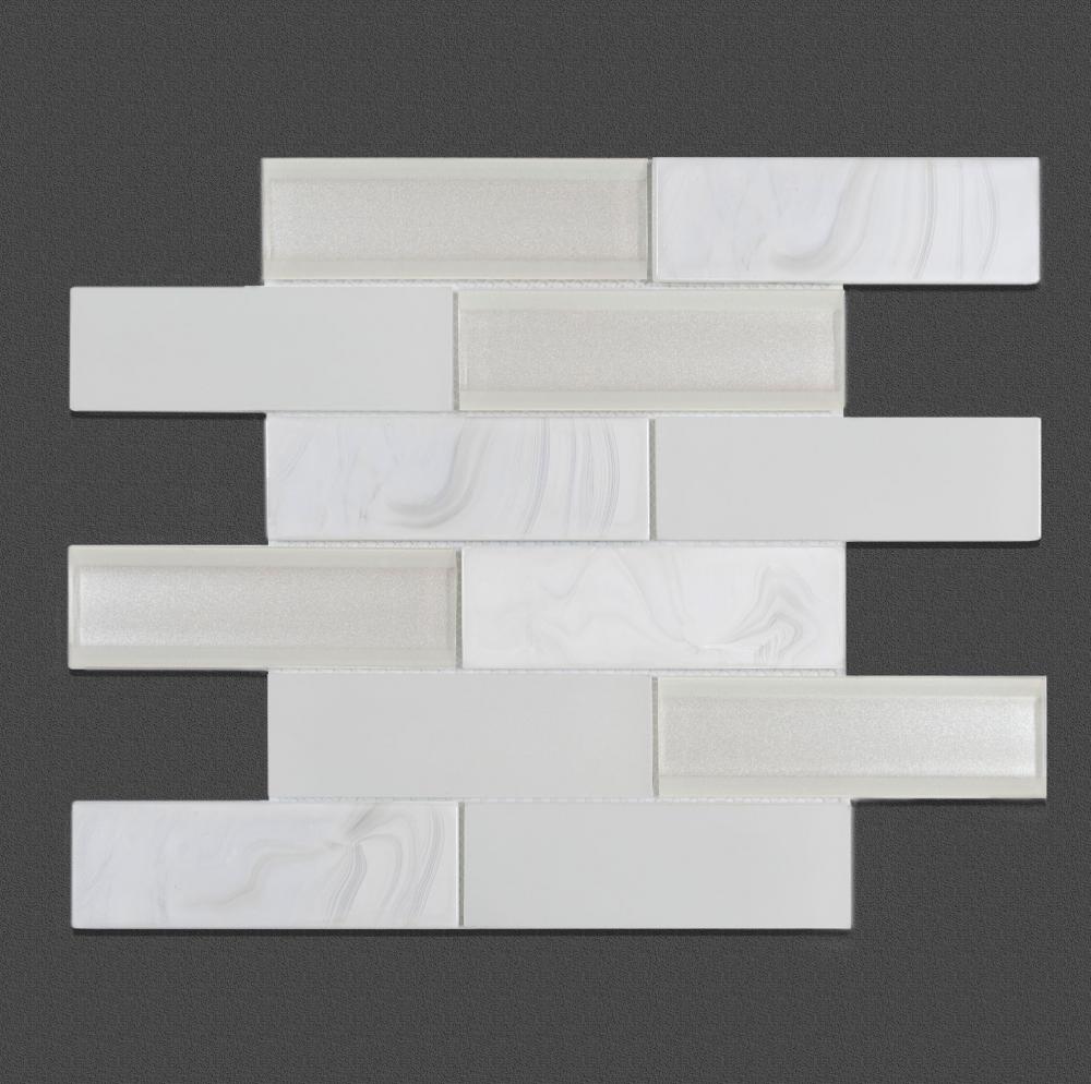 White jade elegant simple hot melt tiles