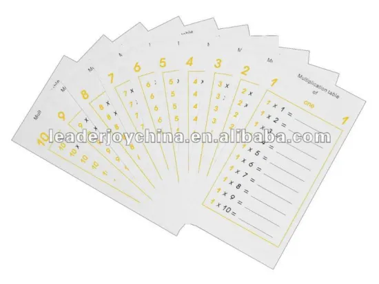 Montessori teaching material educational toys of multiplication tables