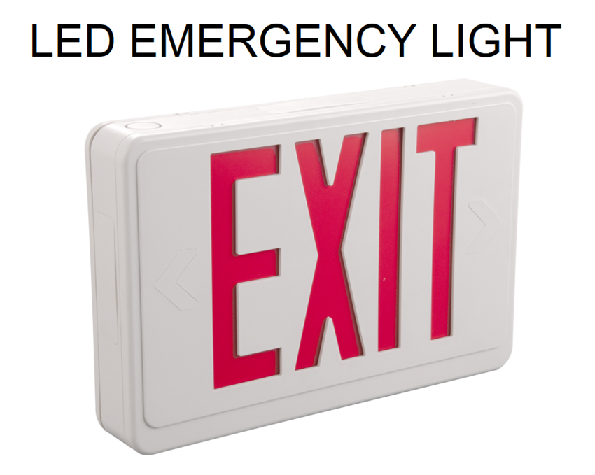 ABS LED Emergency Exit Sign With Battery