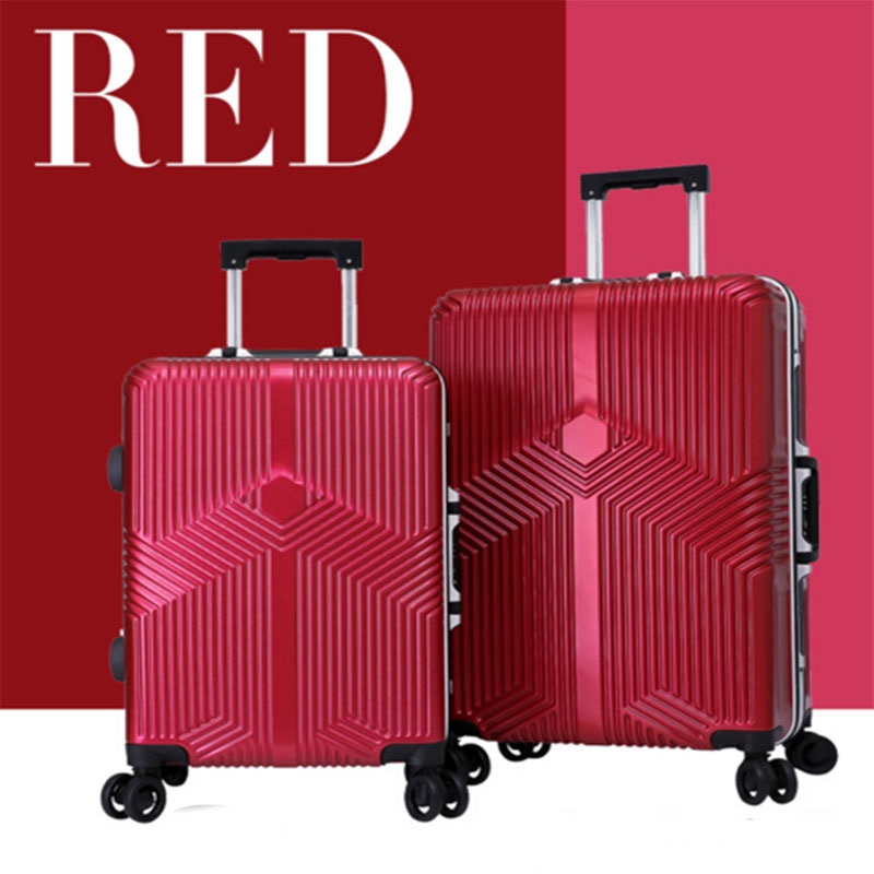 Red abs+pc luggage 