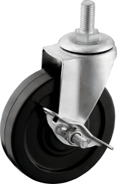 Light Duty Wheel Lock Thread Stem Caster Wheels