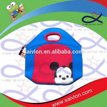 Cartoon neoprene kid lunch bag